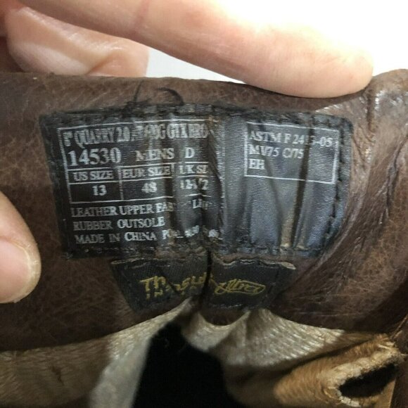 Danner Mens Size 13 Brown Leather 8” Quarry 2.0 AT GTX Steel Toe Logger Boots - Picture 13 of 16